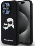 Karl Lagerfeld Liquid Silicone Double Heads MagSafe Case for iPhone 15 Pro Max / black