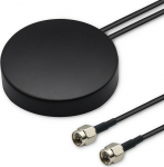 Qoltec Antena GPS+4G, GLONASS Omnidirectional | 28dBi | 50W | 2 x SMA male | External