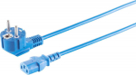 MicroConnect Power Cord Schuko Angled -, C13 1.8m Blue MicroConnect