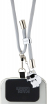Karl Lagerfeld Universal Crossbody Strap Cord and Choupette Pins / grey