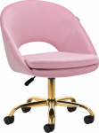 Activeshop 4Rico swivel chair QS-MF18G velvet pink