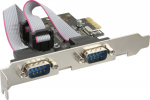 InLine Interface card - 2x Seriell 9-pol - PCIe (PCI-Express)
