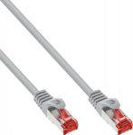 InLine&reg; Patchkabel, S/FTP (PiMf), Cat.6, 250MHz, PVC, Kupfer, grau, 0.425m