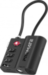 Promate TagLock TSA Luggage Lock with Smart Precision Tracking Tag + Apple Find My