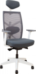 Task chair TUNE grey with white frame