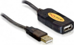 DELOCK USB Verl. A -> A St/Bu 10.00m active sw