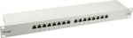 Equip 19" Patchpanel 16xRJ45 Cat5e FTP 1U 1000MHz RAL7035