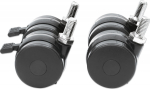 Intellinet Rollen f&uuml;r 19"-cabinets, 4er-Set, with parking brake, maximale Traglast 600 kg - Rack casters kit - Schwarz - 48.3 cm (19")
