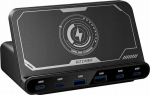 Blitzwolf Charger Charging Station BW-S27 160W, 2xUSB-A, 4xUSB-C, 15W (czarna)