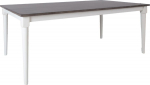 Dining table JANELLE 183x91xH75cm, grey/white