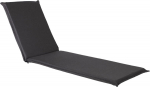 Deck chair pad SUMMER 55x190xH5cm, black
