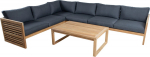 Set SERENITY corner sofa 2+2+2 and table