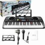 MQ 6115L keyboard educational illuminated organ keys for children to learn to play +microphone