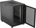 STANDING RACK INSTALLATION CABINET 19'' 22U 800X1200 BLACK PERFORATED DOOR LANBERG (FLAT PACK)