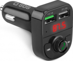 SBS FM-saatja/autolaadija 2xUSB 15W