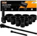 Impact tool set 15el. 1'' (12-angular)