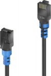 PureLink FlexInstall Patchcable | Cat 6a | U/UTP | Low smoke/halogen | Flexible | Svart | 1.5m