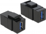 DELOCK Keystone USB3.0 A Jack black