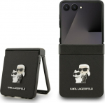 Karl Lagerfeld Saffiano Karl&Choupette Pin Case for Samsung Galaxy Z Flip7