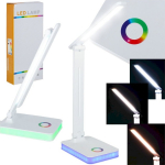 RoGer USB Foldable LED Desk Lamp With RGB Touch Light
