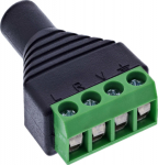 InLine InLine&reg; 3.5mm 4-pol Klinkenbuchse an Terminalblock, Stereo/Micro