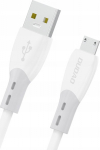 Kabel USB Dudao Kabel Dudao L25SM 3 A USB-A - micro USB z soft silicone braid 1 m - white