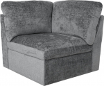 Modular sofa SAMOA 1-seater corner section, grey
