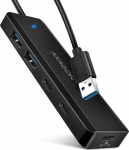 Axagon HUB 4-portowy 5gbps 2x USB-A 2x USB-C, USB-C power in 19 cm kabel HUE-C2A