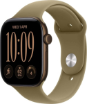 Apple Watch Series 12 GPS 46mm Dark Bronze Aluminium Case | Olive Sport Band - M/L