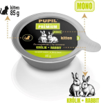 PUPIL Premium Kitten rabbit mono - wet cat food - 85g