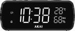 AKAI Radiobudzik ACR-1080 Czarny - Built-in radio FM | Alarm | Snooze and sleep function