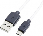 LogiLink micro USB 1.8m white/czarny - kabel LogiLink USB 2.0 - micro USB 2.0 1.8m M/M White and black