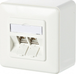 METZ CONNECT C6Amodul 2 port 180&deg;M AP - Wanddose