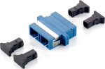Equip LWL-Coupler SC->SC Singlemode Duplex 12Stk blue
