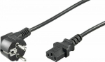 Wentronic Goobay power cord Schuko power cord type F CEE 7/7 IEC C13 3m czarny (95142)