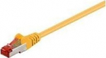 MicroConnect F/UTP CAT6 0.5m Yellow PVC, Outer Shield : Foil screening