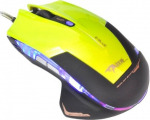 E-Blue EMS124GR Gaming Mouse with Additional Buttons / LED RGB / 2400 DPI / Avago Chipset / USB Green