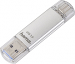 Hama C-Latea memory USB Type-C USB 3.1/USB 3.0, 128 GB, 40 MB/s, Silver