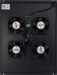 Inter-Tech SWSN-800 - Rack fan - Schwarz, RAL 9005 - 48.3 cm (19")
