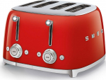 Smeg TSF03RDEU - four-bread toaster, punainen