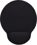 IC Intracom MANHATTAN Wrist-Rest Mouse Pad Ergonomically designed Combats fatigue Non-slip base Soft wrist support feels like gel black