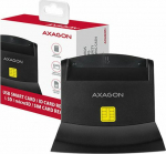 Axagon desktop stand reader Smart card / ID card AXAGON CRE-SM2 with USB 2.0 interface include SD, microSD and SIM card slots
