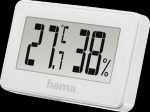 Termomeeter-h&uuml;gromeeter Hama Mini white/valge, riputusaas/magnetkinnitus, vahemik -10C kuni +50C, RH20-95, patarei CR2025 6.5x1x4cm