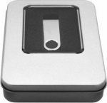 MediaRange Aluminum box storage von USB Sticks silber