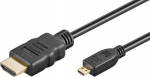 PremiumCord PremiumCord 4K kabel HDMI A - HDMI micro D, 1m