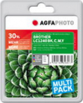 AgfaPhoto Ink, rpl LC-1240 Value-Pack, BK,C,M,Y, Pages 3166, 46ml