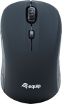 Equip Travel Mouse Wireless USB-A L+R schwarz