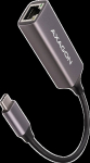 AXAGON ADE-TRC Type-C USB3.2 Gen 1 - Gigabit Ethernet 10/100/1000 Adapter, metal, titan grey