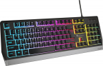 GNS Genesis Rhod 300 RGB - wired keyboard | Qwerty + Numerical | USB 2.0 | 12 multimedia keys | backlight RGB