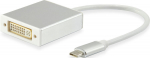 Equip Adapter USB-C->DVI-I(24+5) St/Bu 2K/ 60Hz 0.15m PVC